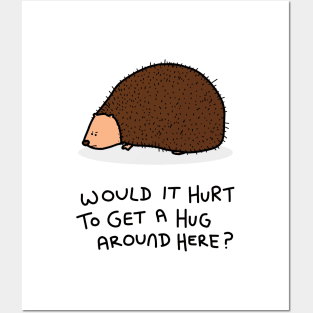 Grumpy Hedgehog Posters and Art